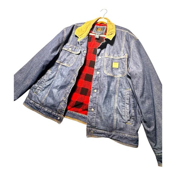 VTG Walls Amarillo Denim Work Jacket Men’s XL Blanket Lined Barn Chore - Picture 1 of 16